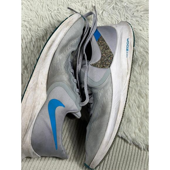 Nike Zoom Winflo 6 Shoes Mens Size 12 Gray Blue Running Sneakers AQ7497-012 - Picture 2 of 9